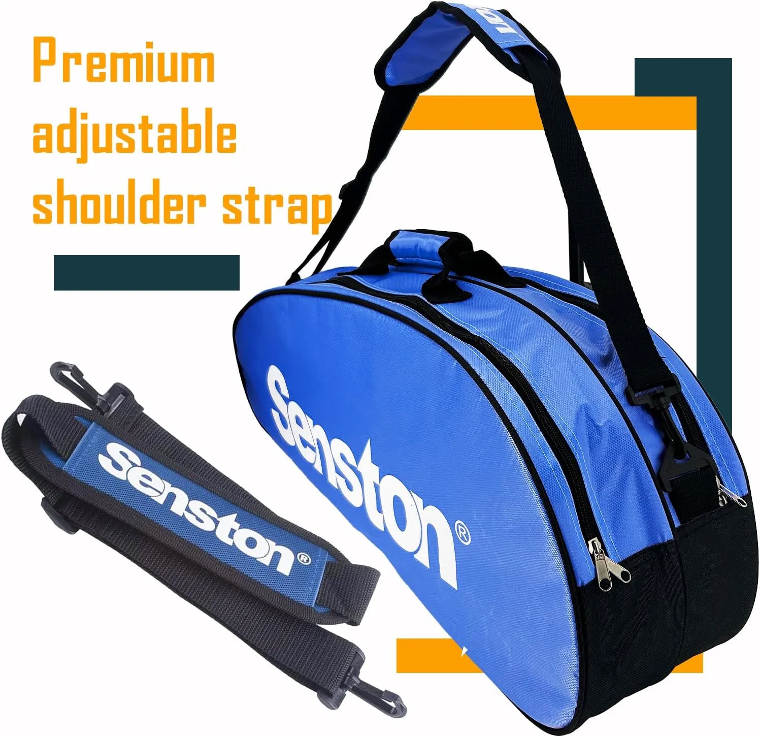 Senston Tennis/Badminton Racket Bag,Single Shoulder Racket Bag Racquet Bag,Waterproof And Dustproof.