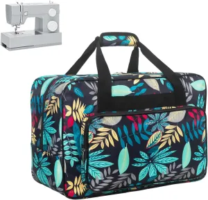 Sewing Machine Carrying Case，Sewing Machine Carrying Case Tote Bag，Universal Tote Storage Bag with Pockets and Handles, Suitable for Most Standard Singer, Janome (Blue)