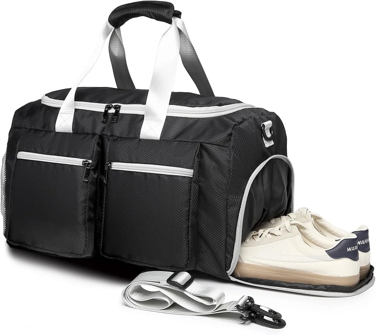 seyfocnia Unisex Adult Fashion, A02-18inch-black-white, Carry on-18 inch