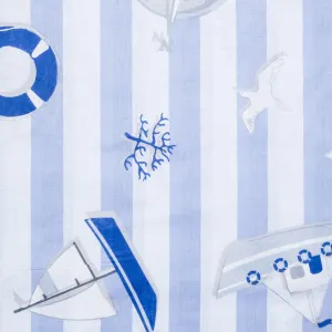 Sheeting Printed Cotton Ocean Blue 240cm
