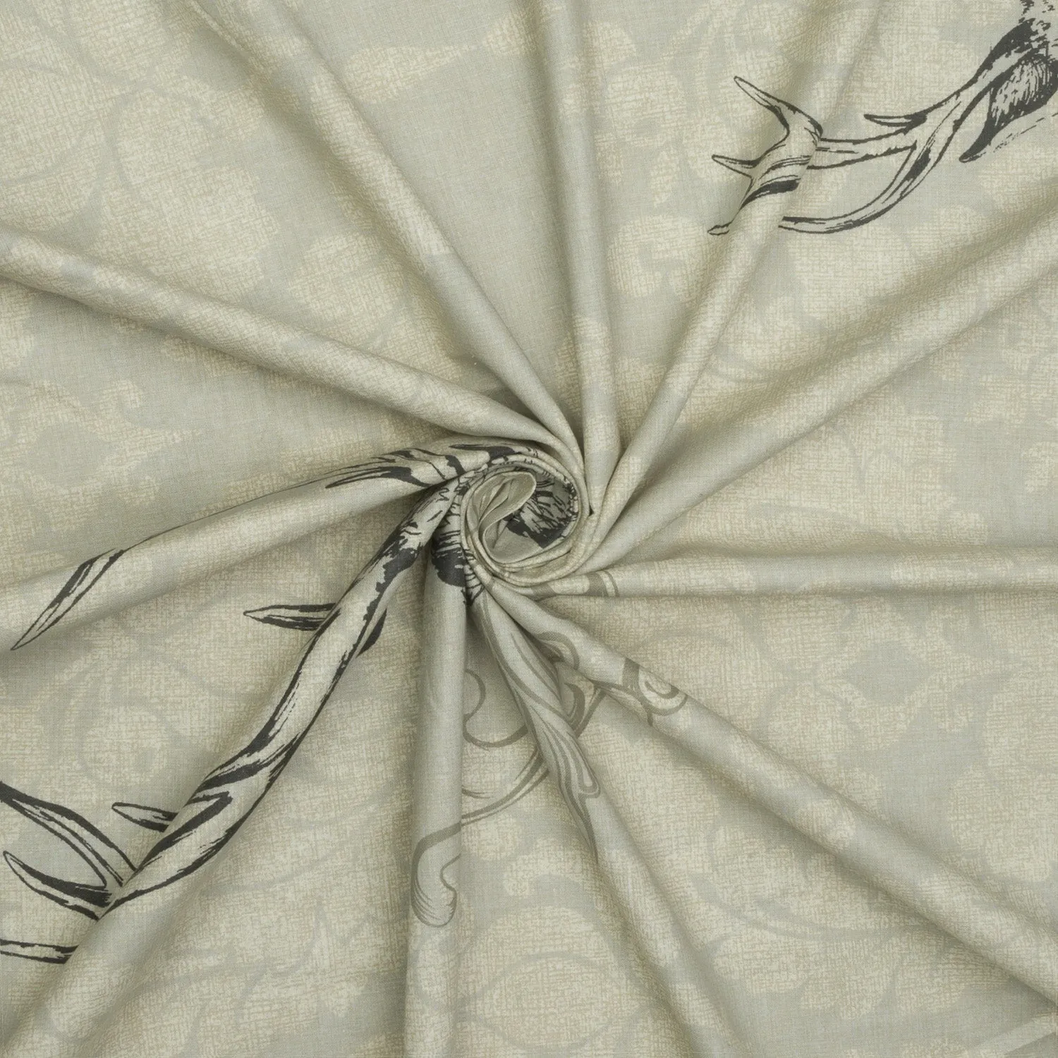 Sheeting Printed Stag Beige 240cm
