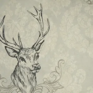 Sheeting Printed Stag Beige 240cm