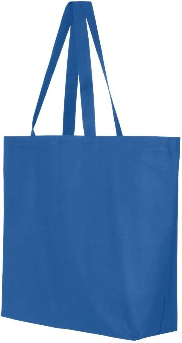 shop4ever Personalized Custom Design Your Own Jumbo Heavy Canvas Tote Reusable Shopping Bag