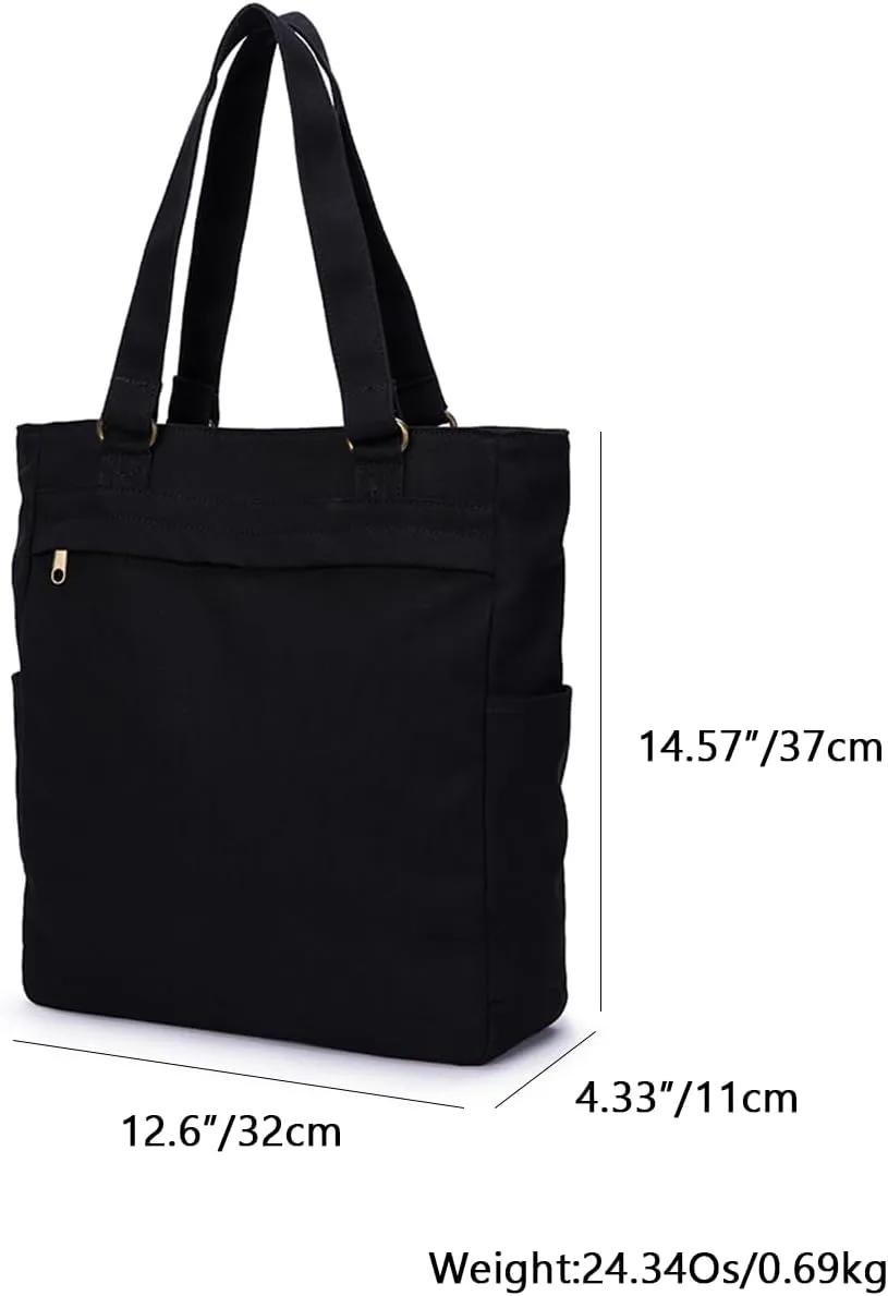 Shoulder Bag - Zip Top Tote Bag, Strong Water Resistance - Nylon Tote Bags for Women - Lightweight and Durable…