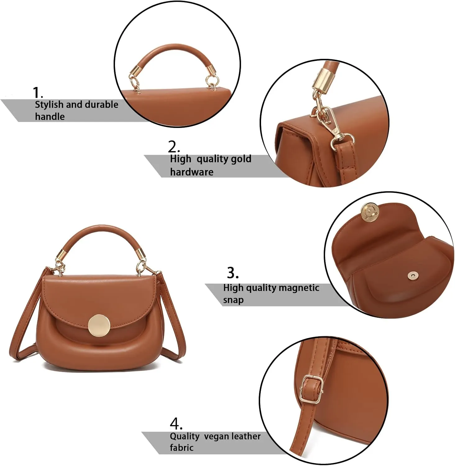 SHUIANGRAN Fashion Cross-body bags for women Womens Purses Minimalist Purses Ladies BagSingle-shoulder Crossbody Handbag