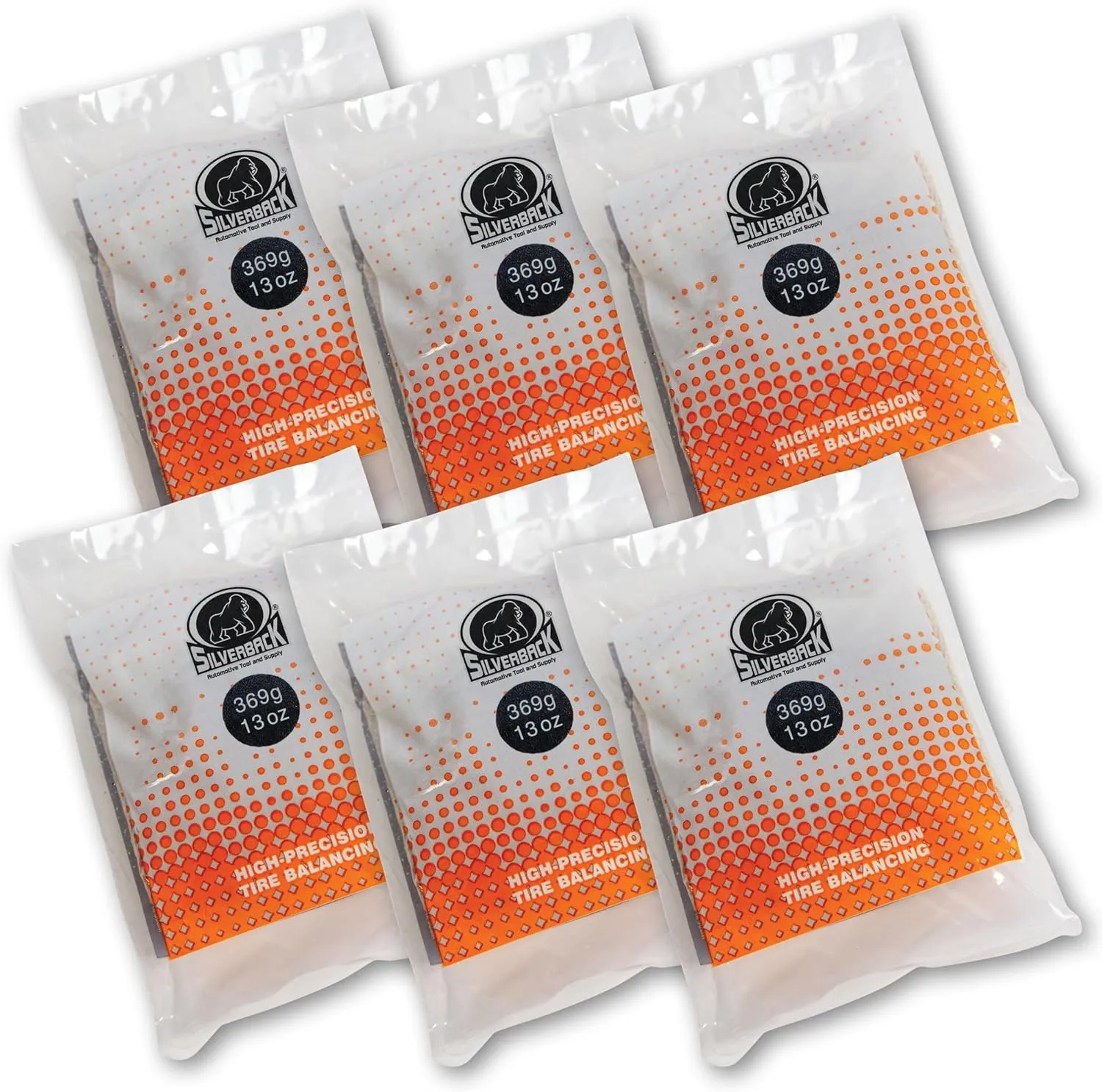 Silverback Automotive EZ 6-Pack Balancing Beads, 13 oz. Insert Bags. Ideal for Tire Dealers, Fleet Vehicles, Trucks, Vans, RVs, and Off-Road Tires
