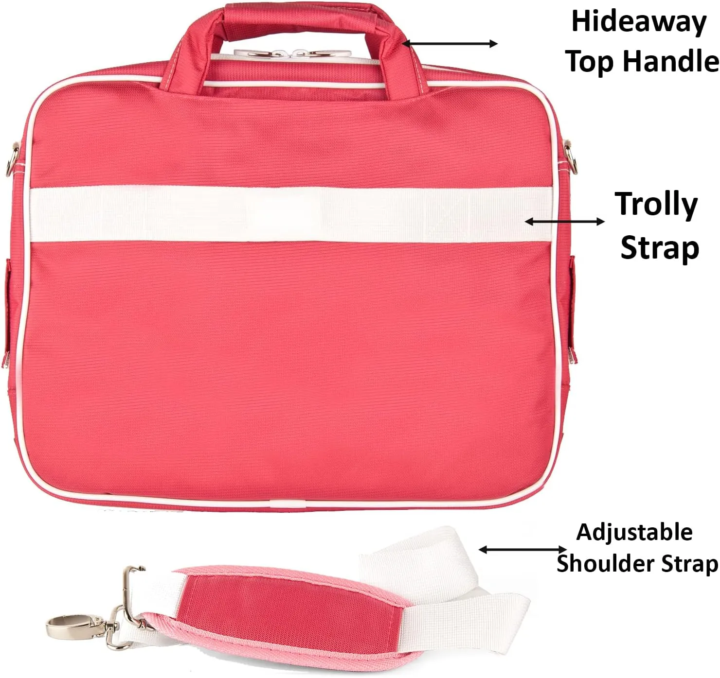 Sleek and Durable Laptop Carry Case -Versatile Office and Travel Messenger Bag with Secure Pockets,Up to 12-inch Laptop Space