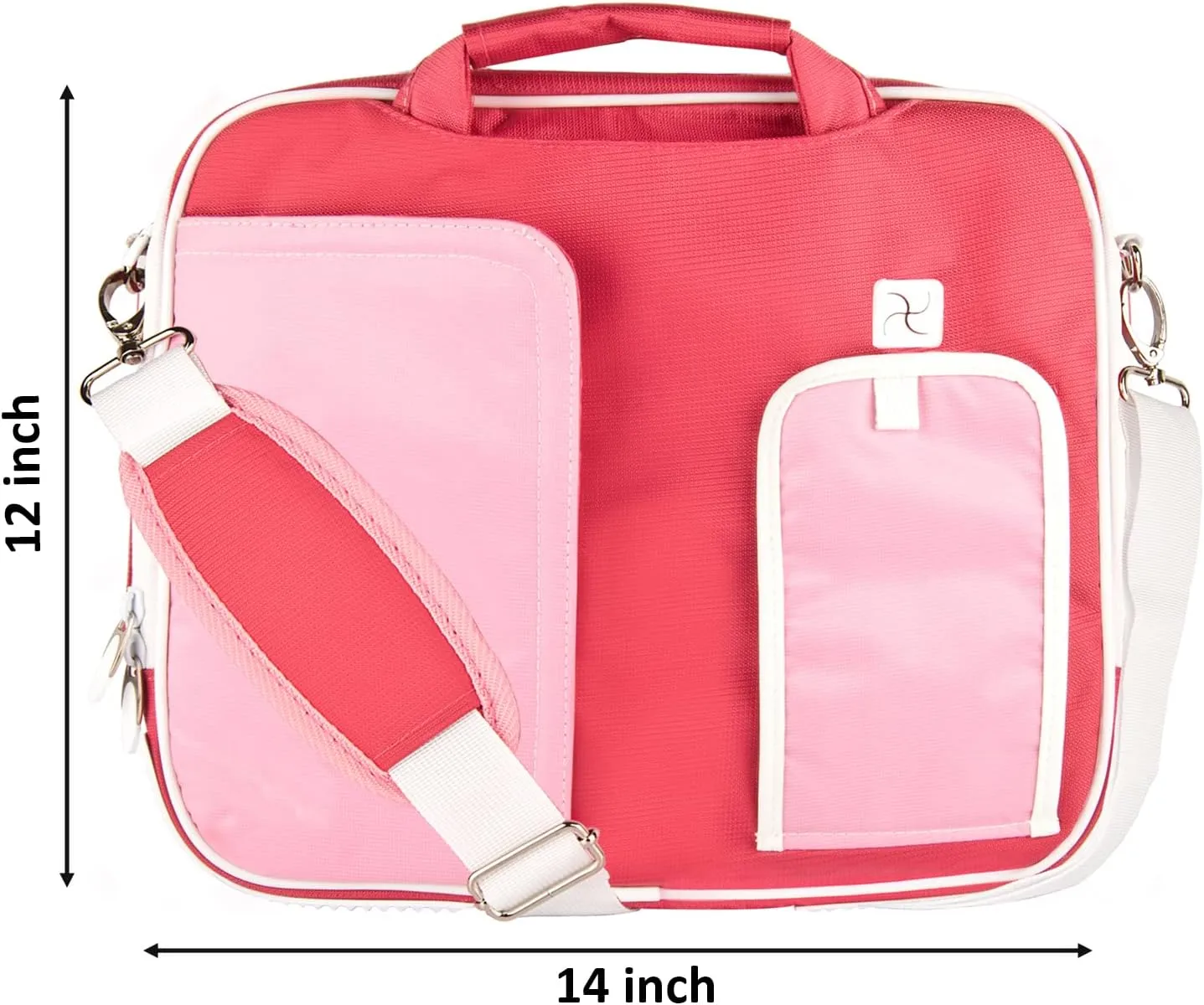 Sleek and Durable Laptop Carry Case -Versatile Office and Travel Messenger Bag with Secure Pockets,Up to 12-inch Laptop Space