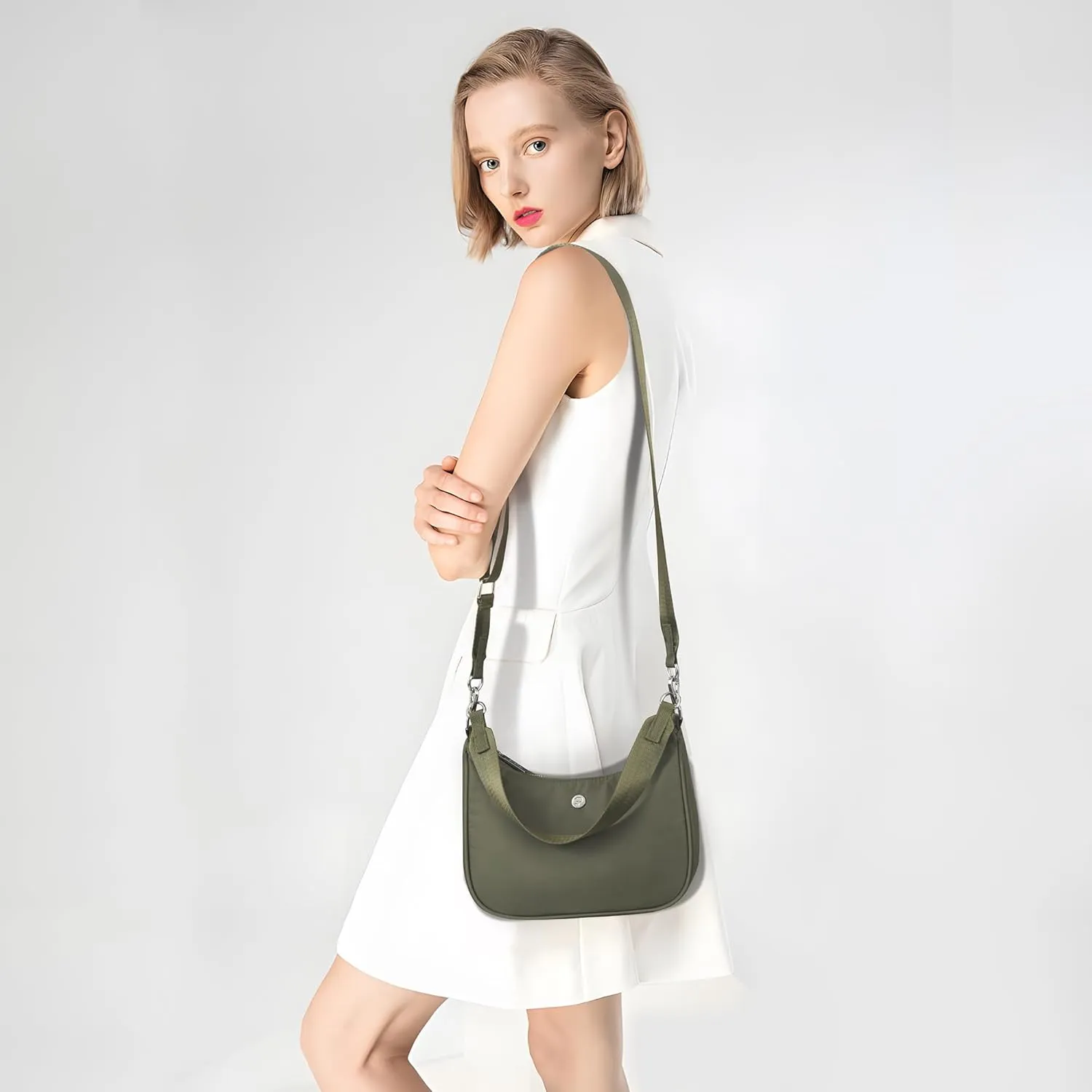 Small Crossbody Bags For Women Adjustable Mini Shoulder Bag Small Purses Handbags With Two detachable Straps