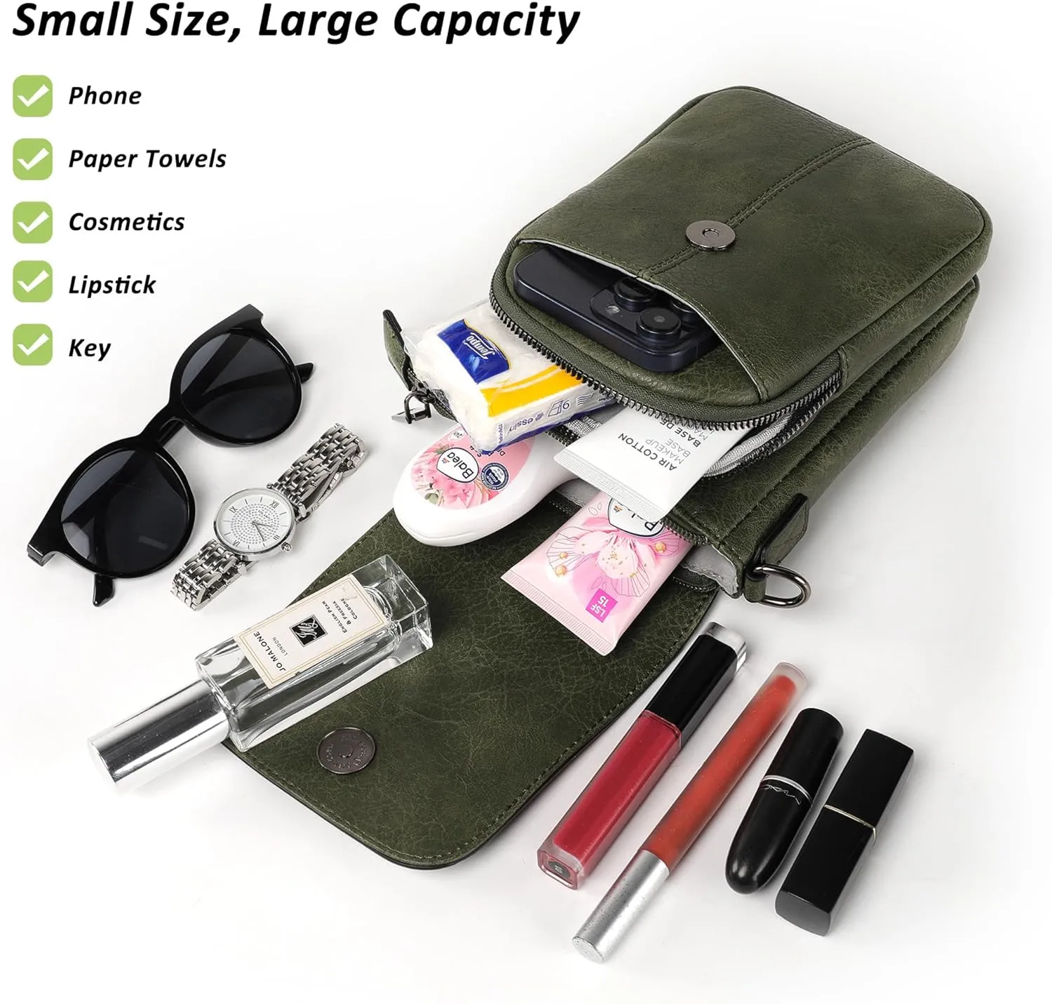 Small Crossbody Bags for Women, Small Purses for Women with Card Slots Phone Purse mit Adjustable Strap