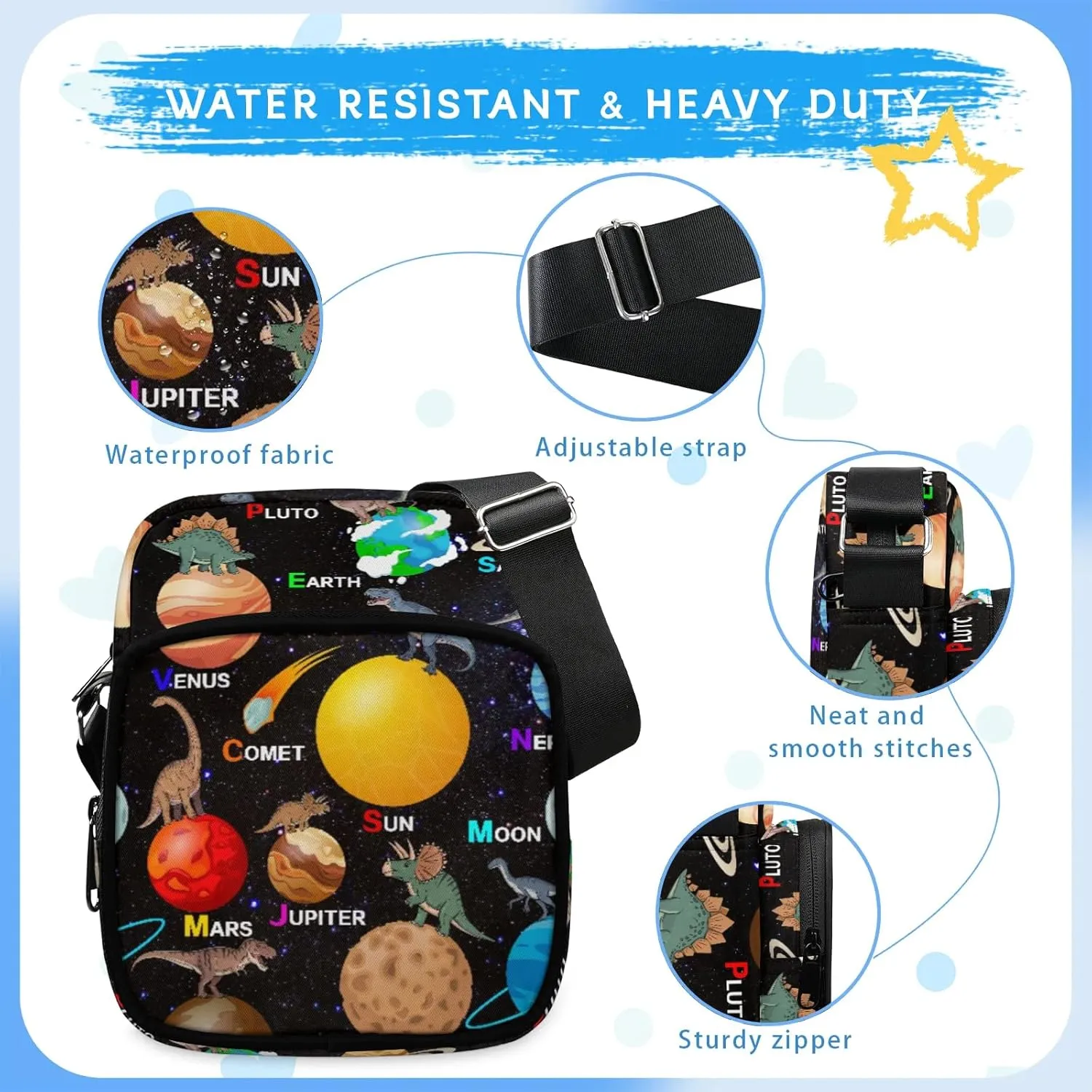 Small Crossbody Purses for Kids Age 4-12 Cute Little Messenger Bag Mini Shoulder Bag Wallet Purse for Boys Girls Travel