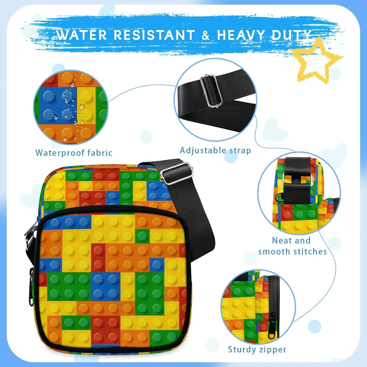 Small Crossbody Purses for Kids Age 4-12 Cute Little Messenger Bag Mini Shoulder Bag Wallet Purse for Boys Girls Travel