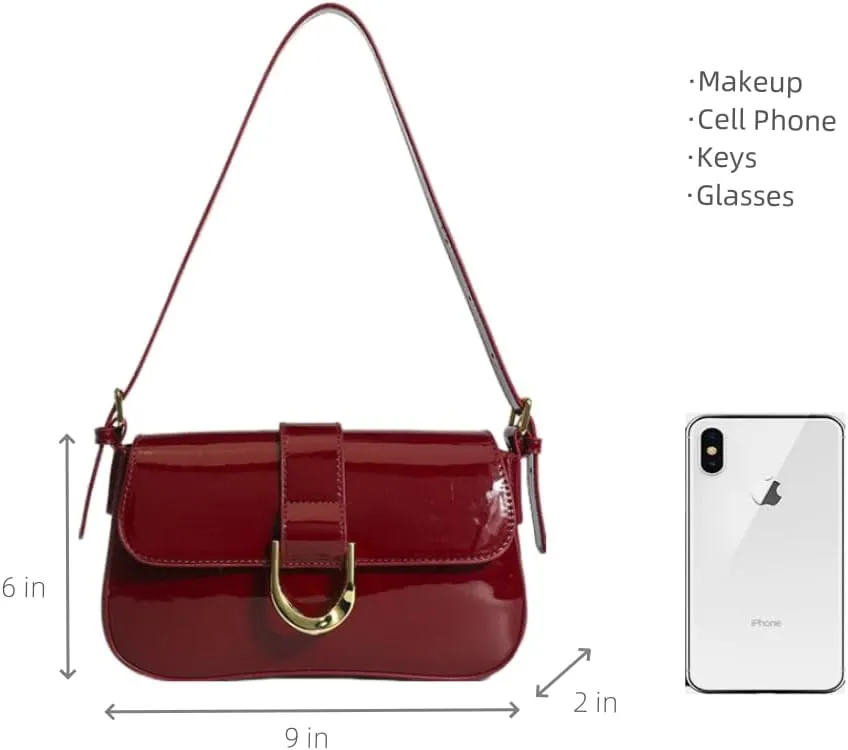 Small Purse for Women Classic Shoulder Bag Trendy Crossbody Bag Y2K Purse Handbag with Adjustable Strap