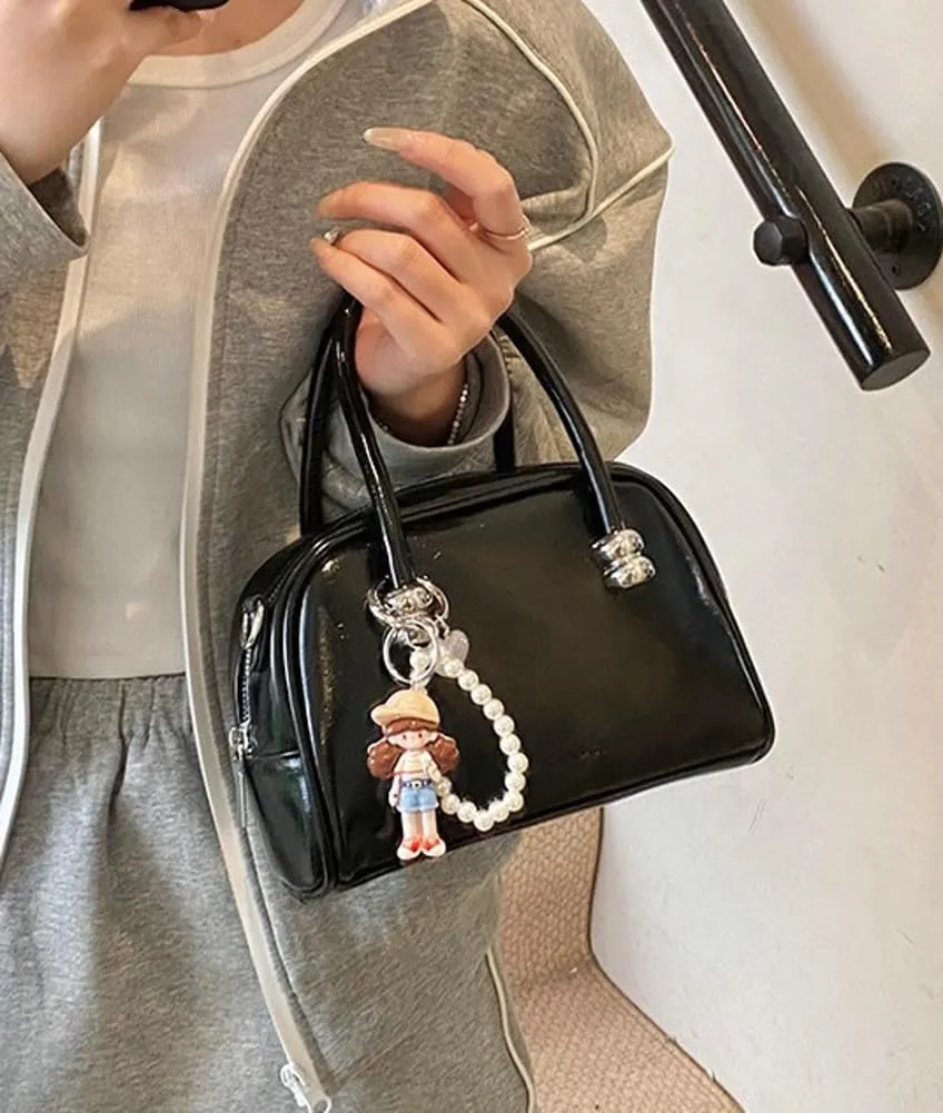 Soft PU Leather Crossbody Handbag for Women Trendy Shoulder Purse Mini Tob handle Bag