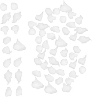 SOIMISS 4 Packs Absorbent Cotton Balls for Nail Cleaning Strong Liquid Absorption for Nail Polish Removal Soft and Comfortable Texture