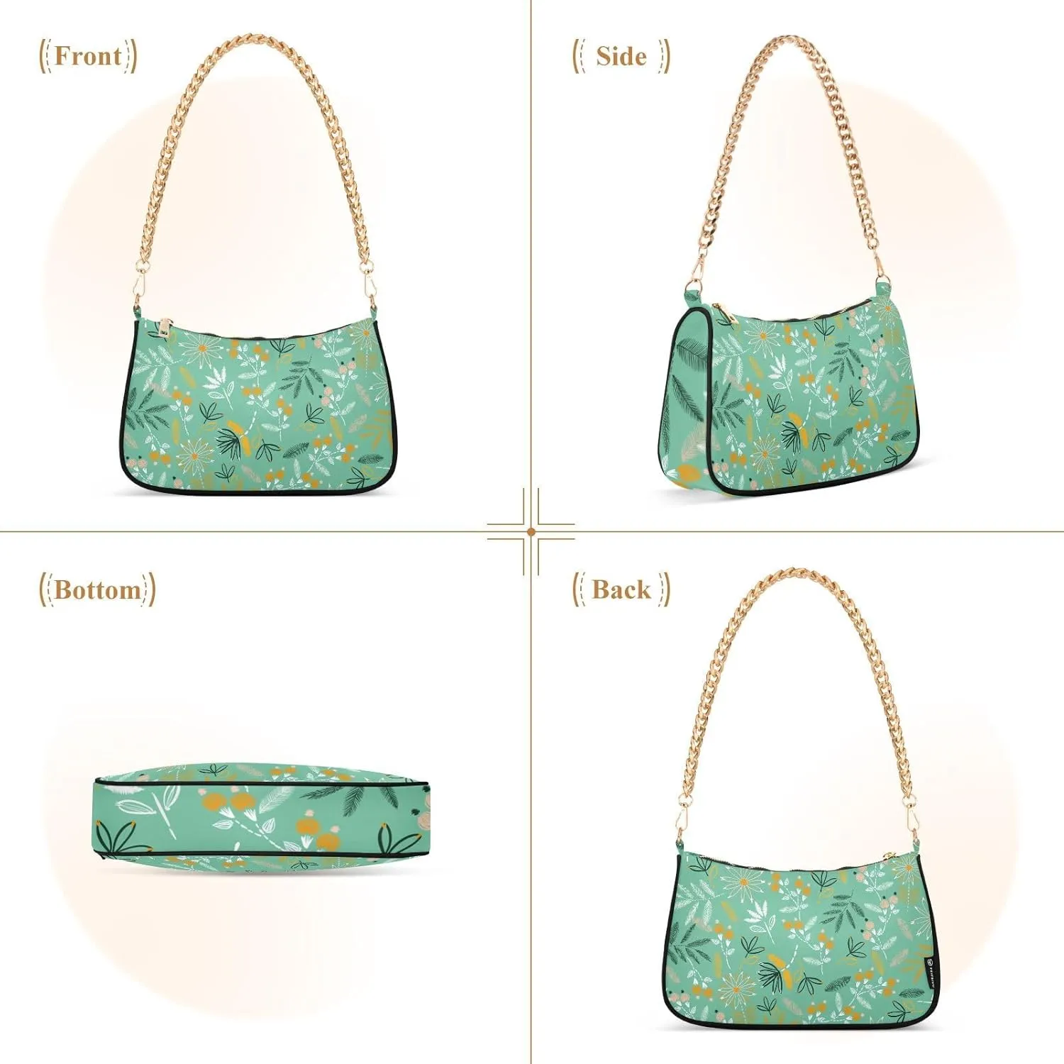 Spacious Handbag for Women Lightweight with Elegant Chain Strap for Daily Commuting