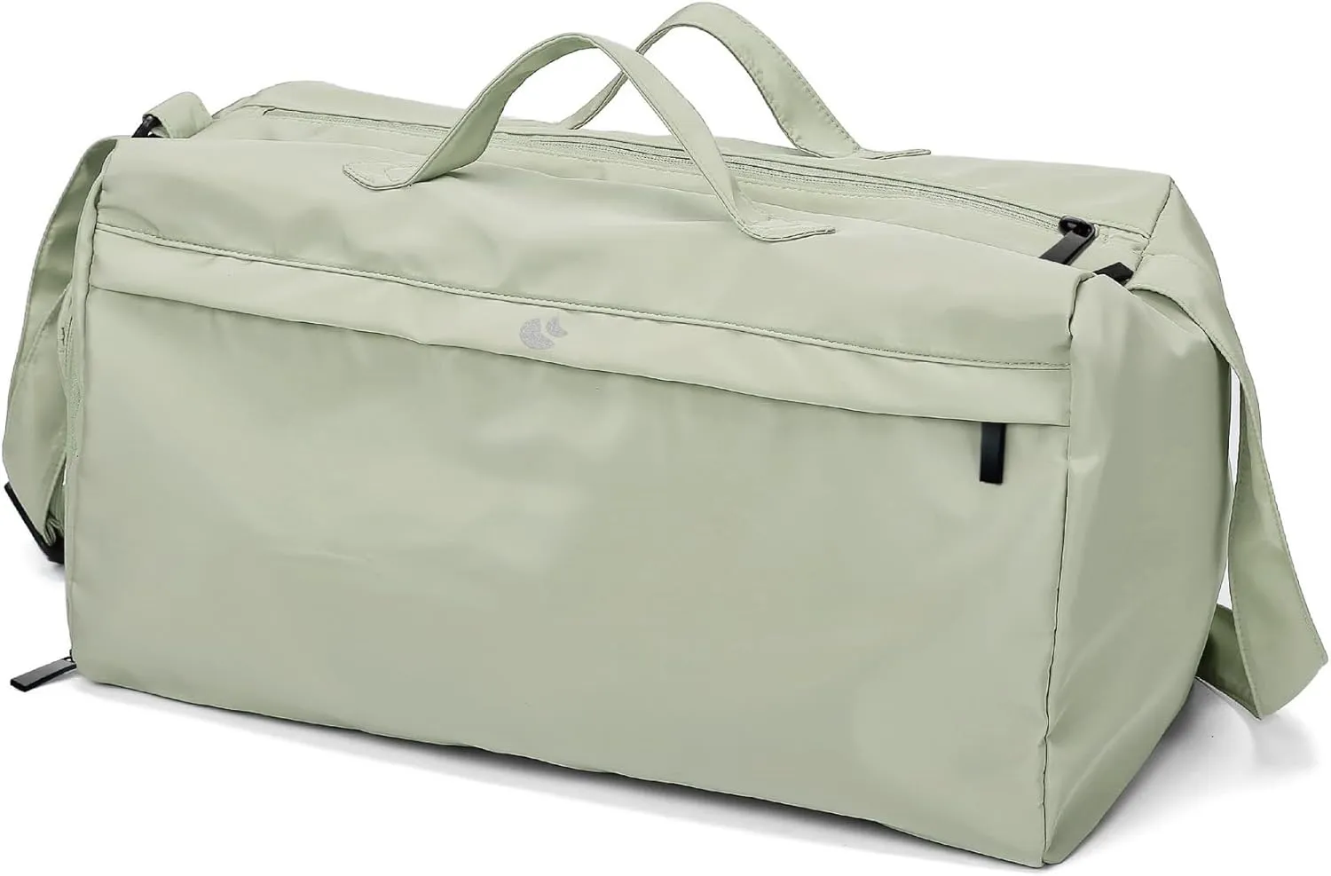 Sports Gym Bag for Women, Travel Workout Duffel Overnight Shoulder Bags with Shoes Compartment and Wet Pocket Lightweight Weekend Waterproof Mint Green