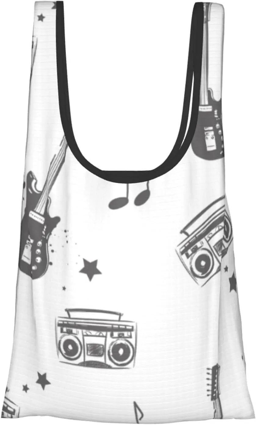 steam engine pulling a train Reusable Shopping Grocery Bags Foldable, Washable Grocery Tote with Pouch