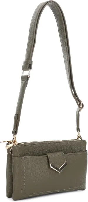Stylish Multi-Compartment Crossbody Bag – Perfect for Travel, Work, Daily Use, with Adjustable Strap & Secure Storage