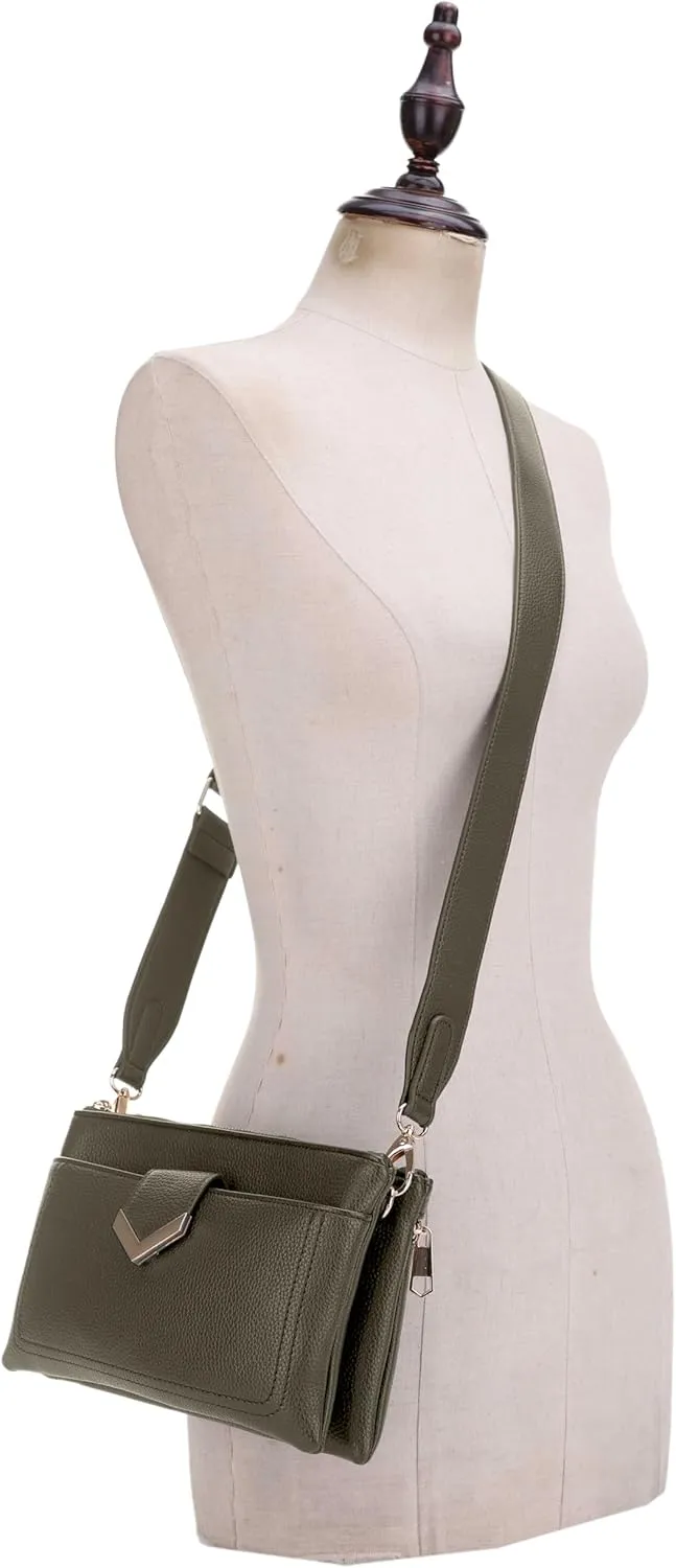 Stylish Multi-Compartment Crossbody Bag – Perfect for Travel, Work, Daily Use, with Adjustable Strap & Secure Storage