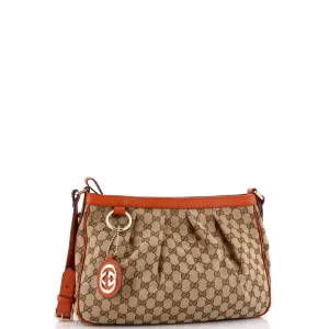 Sukey Messenger Bag GG Canvas with Leather Medium