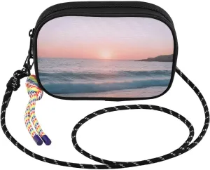 Sunrise Beach Waves Crossbody Bag for Women Cell Phone Purses Women's Small Shoulder Handbags Wallet Purse with Strap