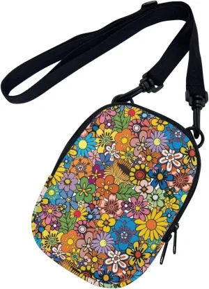 Suobstales Messenger Bag for Women Crossbody Zipper Bag with Adjustable Strap Portable Phone Purse Shoulder Handbag