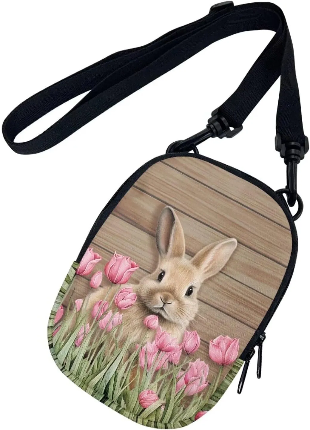 Suobstales Messenger Bag for Women Crossbody Zipper Bag with Adjustable Strap Portable Phone Purse Shoulder Handbag
