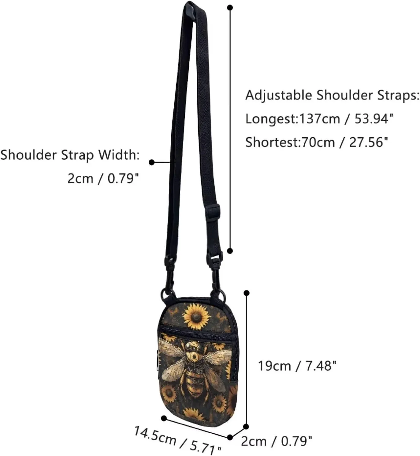 Suobstales Small Crossbody Bags for Men Casual Shoulder Bag Chest Bag Youth Messenger Bag Purses and Bags