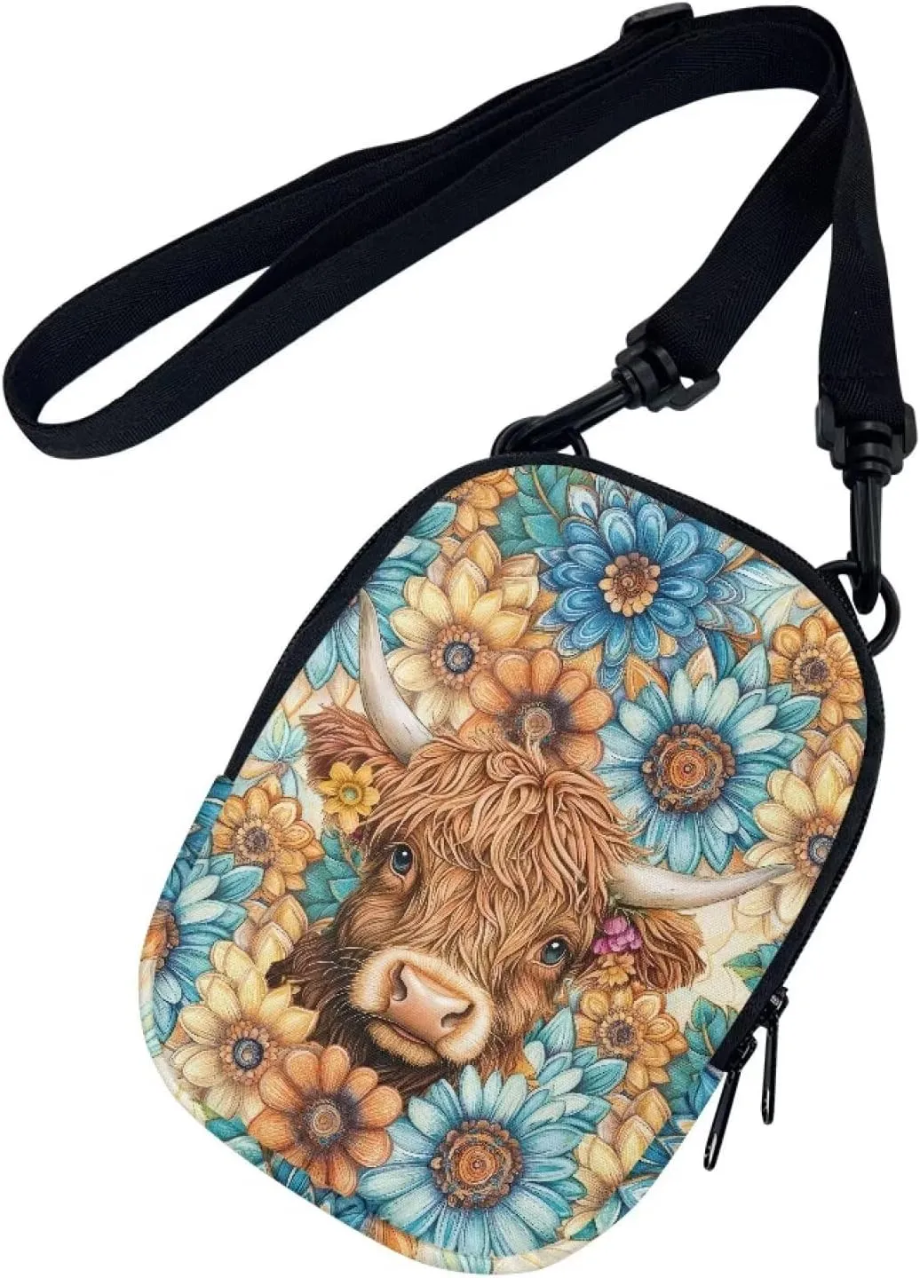 Suobstales Women Messenger Bag Mini Cross-Body Cell Phone Purse Shoulder Strap Wallet Pouch Bag Girls Crossbody Bag