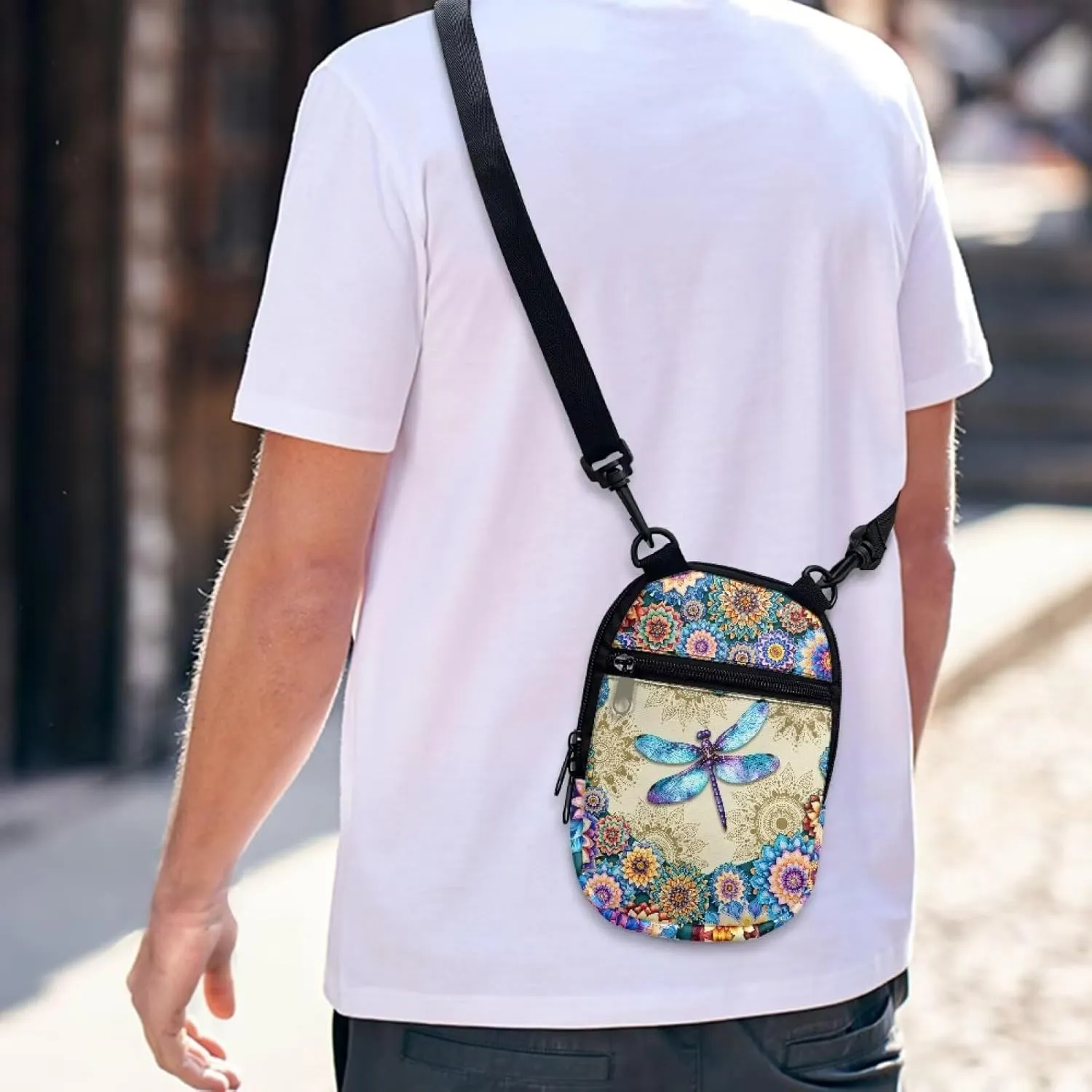 Suobstales Women Messenger Bag Mini Cross-Body Cell Phone Purse Shoulder Strap Wallet Pouch Bag Girls Crossbody Bag