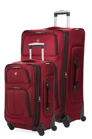 SWISSGEAR Sion 6283 Expandable 2pc Spinner Luggage Set - Burgundy