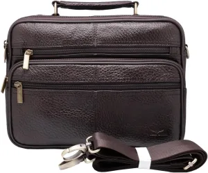 Tablet Cross body messenger bag and Handbag 2 in 1 Day bag Cowhide leather Tote Bag for Up to 10 Inch WK3