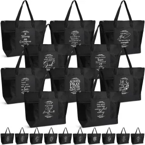 Talltalk 20 Pcs Christian Mothers Day Tote Bags for Women Religious Scripture Gifts Bags for Church Sunday School Teachers