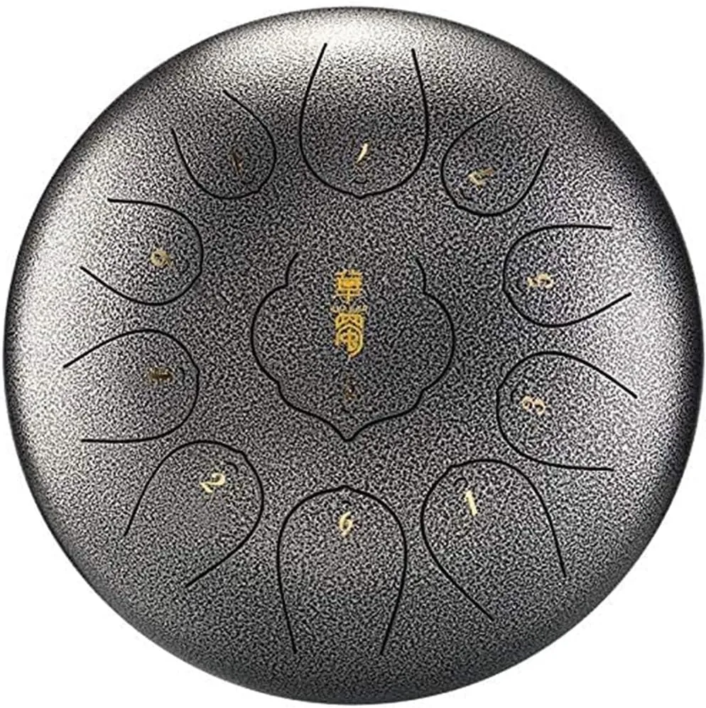 Tank Drum has tongue drums deliver pure sounds and showum has travel bags Inravel bags for Percussion Mginners.For extraction music (Vintage Silver)