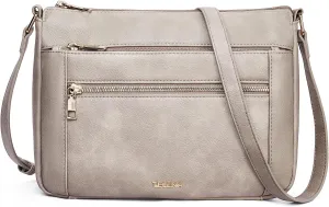 Telena Crossbody Bags for Women, Leather Cross body Purse With Adjustable Strap