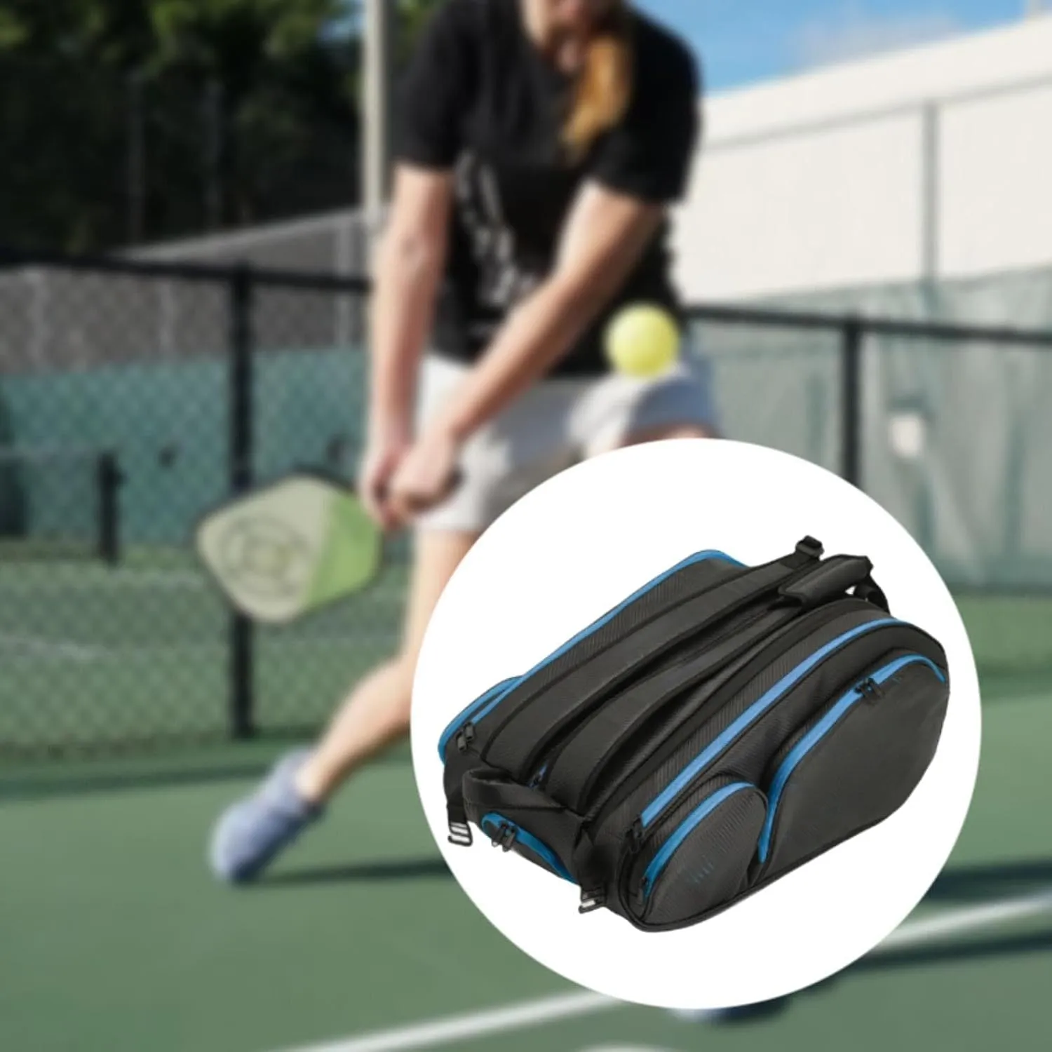 Tennis Backpack, for Men and Women Squash Racket Bag with Adjustable Shoulder Strap, Tennis Bag Storage for Sports Travel