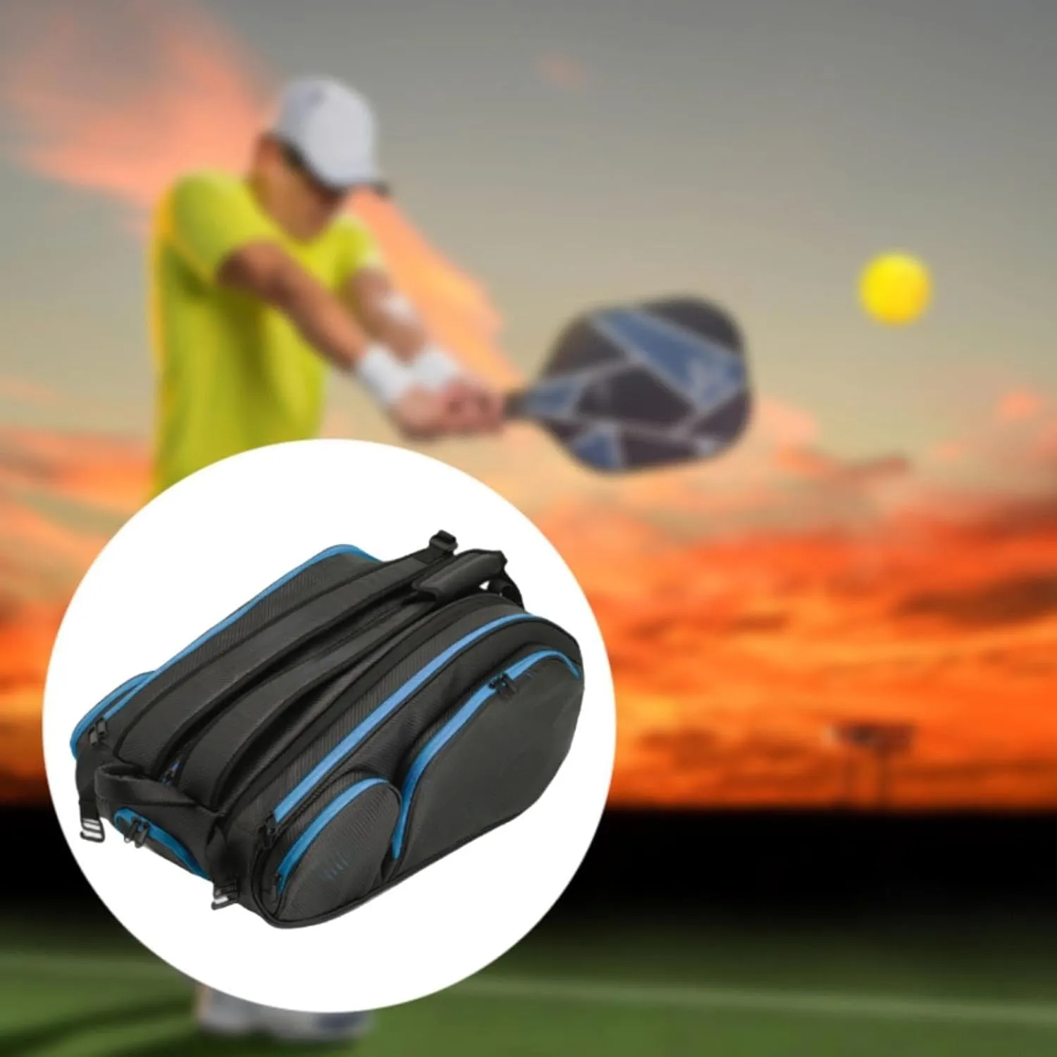 Tennis Backpack, for Men and Women Squash Racket Bag with Adjustable Shoulder Strap, Tennis Bag Storage for Sports Travel