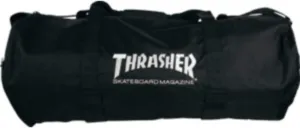 Thrasher Magazine Logo Black Duffel Bag with Velco Board Straps