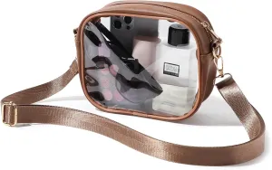 TOBVZOO Clear Bag Stadium Approved, Crossbody Transparent Bag for Concerts Sports Events, Purses for Men & Women