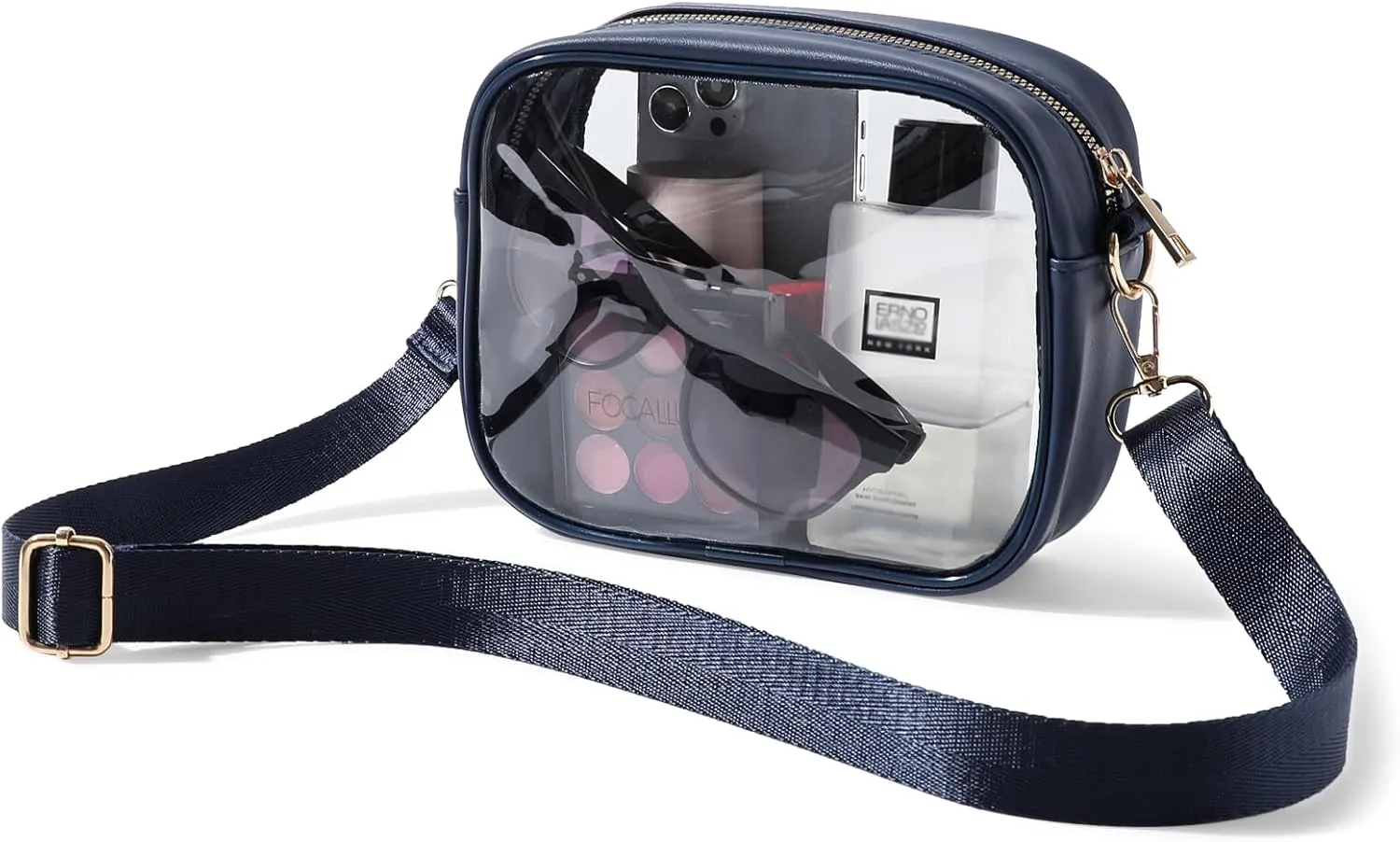TOBVZOO Clear Bag Stadium Approved, Crossbody Transparent Bag for Concerts Sports Events, Purses for Men & Women