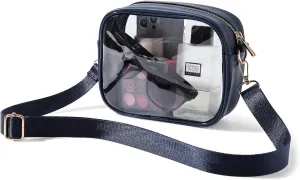 TOBVZOO Clear Bag Stadium Approved, Crossbody Transparent Bag for Concerts Sports Events, Purses for Men & Women