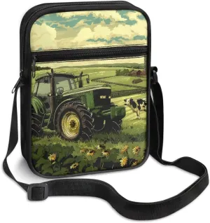 TODIYADDU Fashion Sling Bag for Women Crossbody Purse Messenger Bag with Front Pocket Portable Chest Bag Small Shoulder Bag