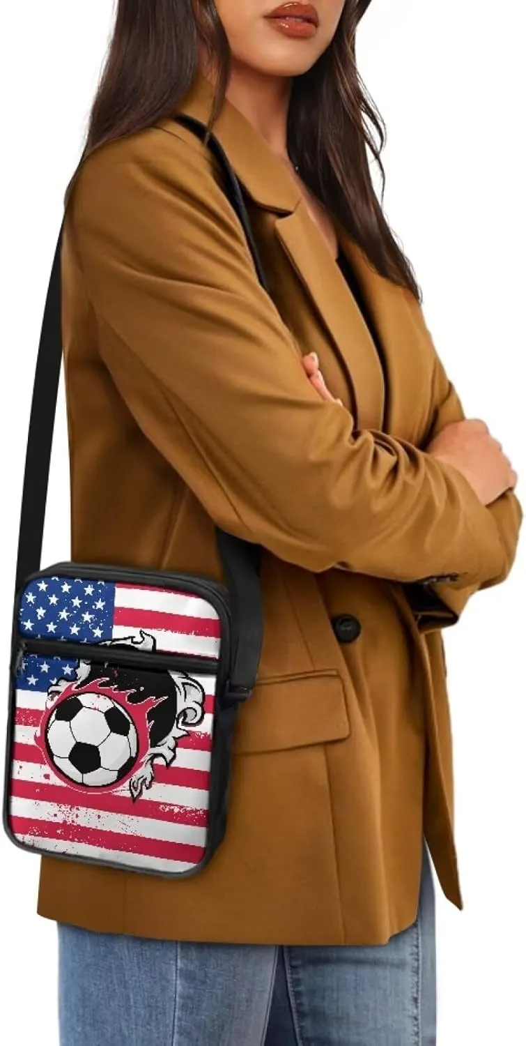 TODIYADDU Messenger Bag for Women Men Mini Shoulder Bag with Adjustable Straps Trendy Crossbody Sling Bag for Cell Phone Keys