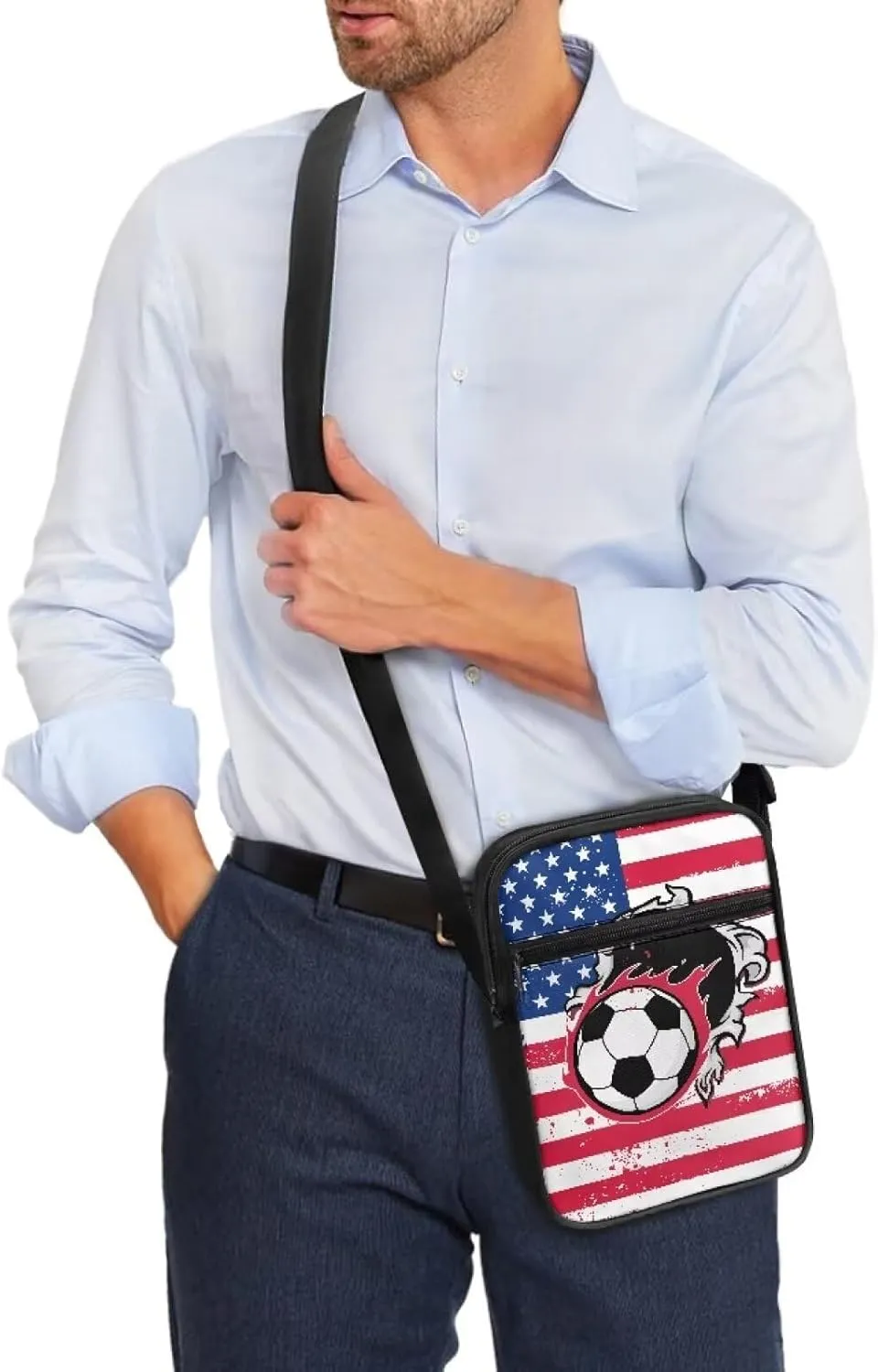 TODIYADDU Messenger Bag for Women Men Mini Shoulder Bag with Adjustable Straps Trendy Crossbody Sling Bag for Cell Phone Keys