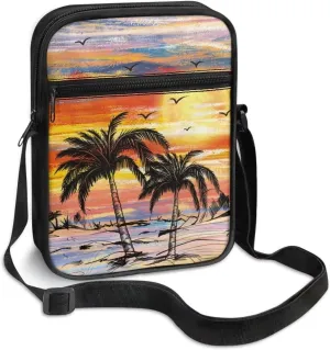TODIYADDU Messenger Bag for Women Men Small Crossbody Purse with Adjustable Strap Travel Shoulder Bag Lightweight Handbags
