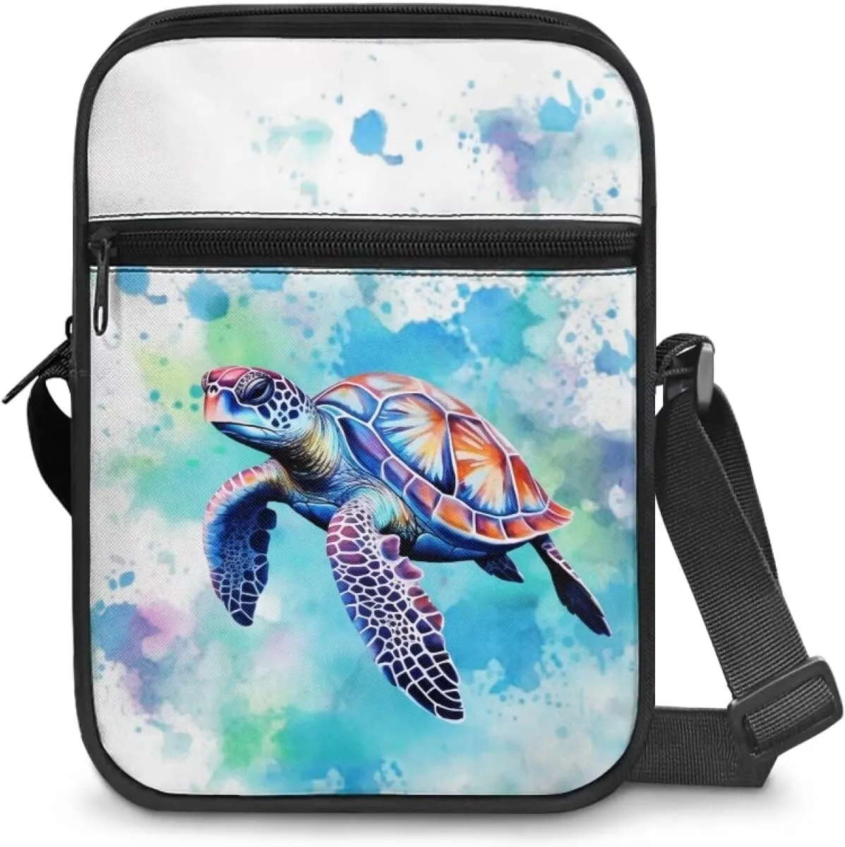TODIYADDU Messenger Bag for Women Men Small Crossbody Purse with Adjustable Strap Travel Shoulder Bag Lightweight Handbags