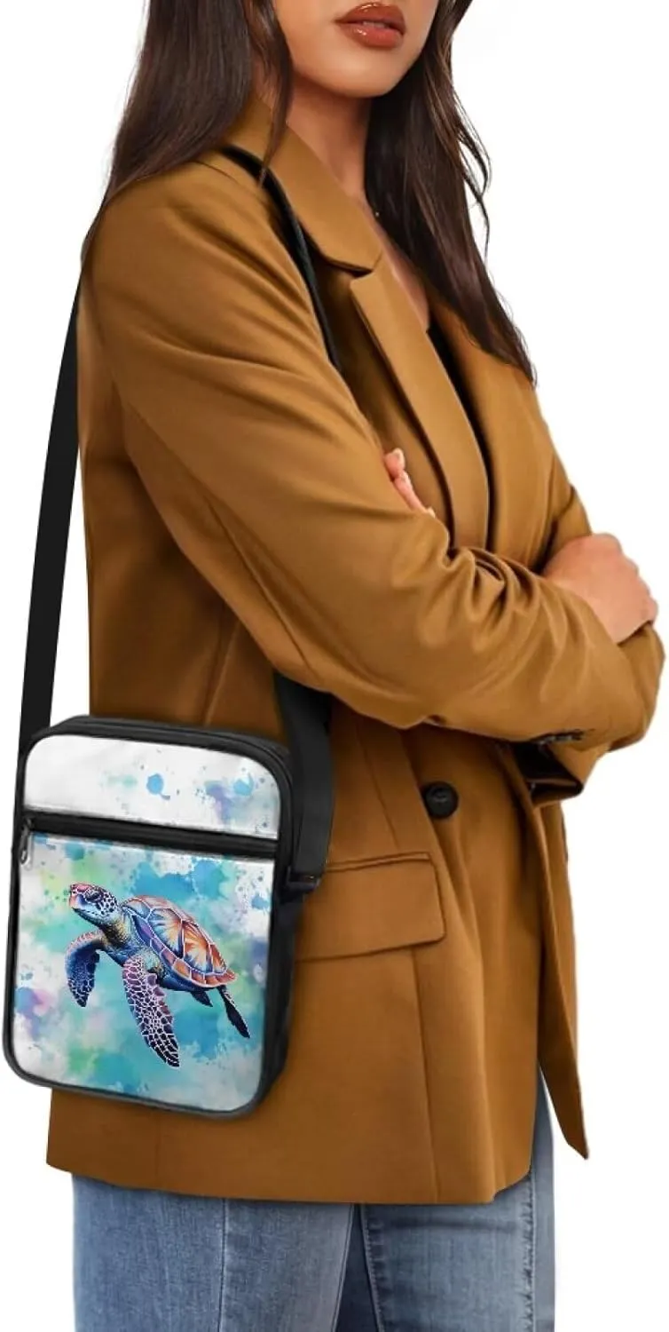 TODIYADDU Messenger Bag for Women Men Small Crossbody Purse with Adjustable Strap Travel Shoulder Bag Lightweight Handbags