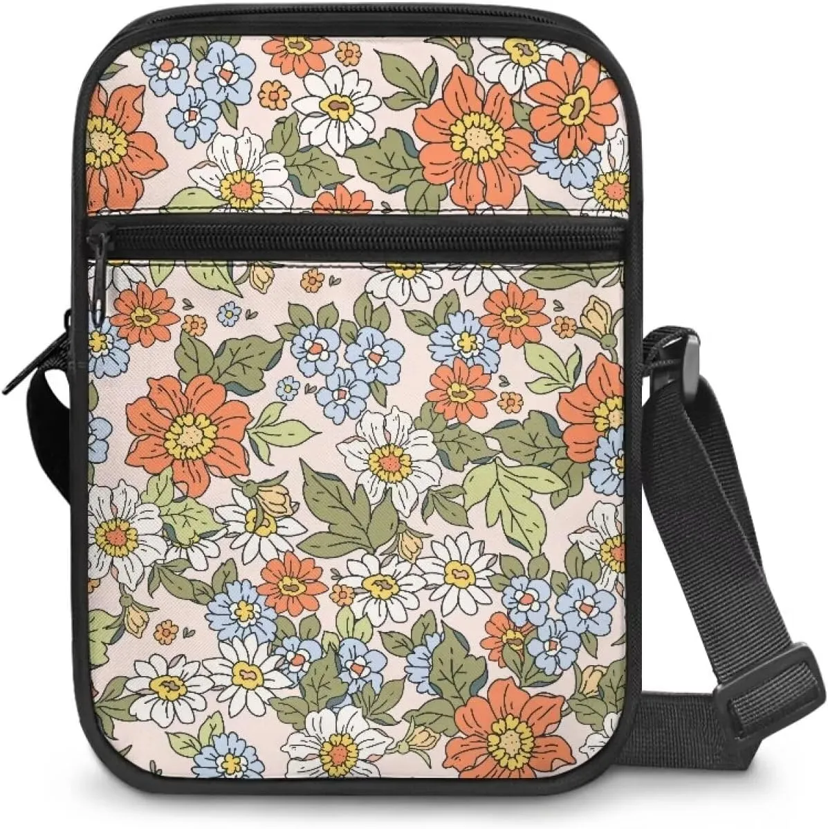 TODIYADDU Multifunctional Messenger Bag for Women Lightweight Sling Purse Chest Bag for Daily Use Portable Phone Bag Gifts