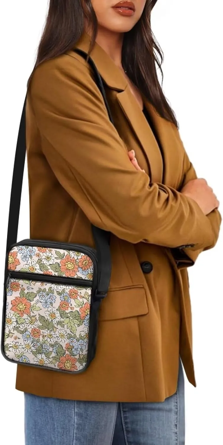 TODIYADDU Multifunctional Messenger Bag for Women Lightweight Sling Purse Chest Bag for Daily Use Portable Phone Bag Gifts